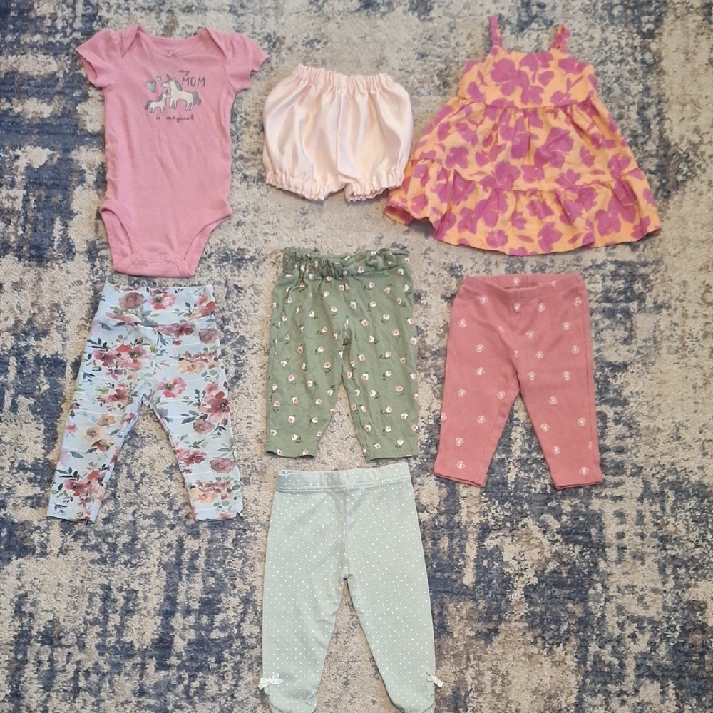 Baby Girls Mixed Clothing Bundle Size 6 Months